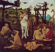 Piero di Cosimo Vulcan and Aeolus oil on canvas